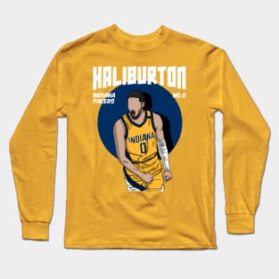 Tyrese Haliburton Comic Style Long Sleeve T-Shirt